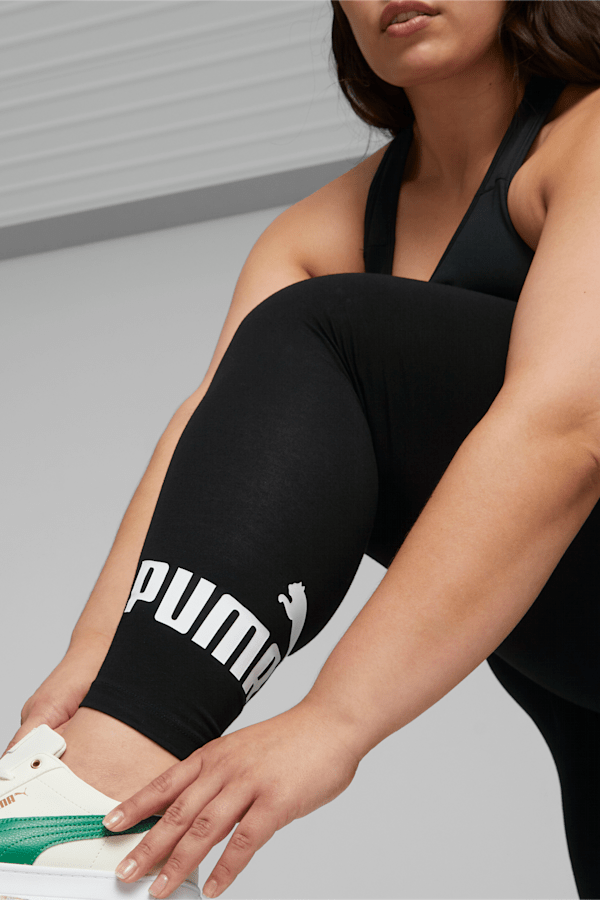 Essentials Logo Women's Leggings, Puma Black, extralarge