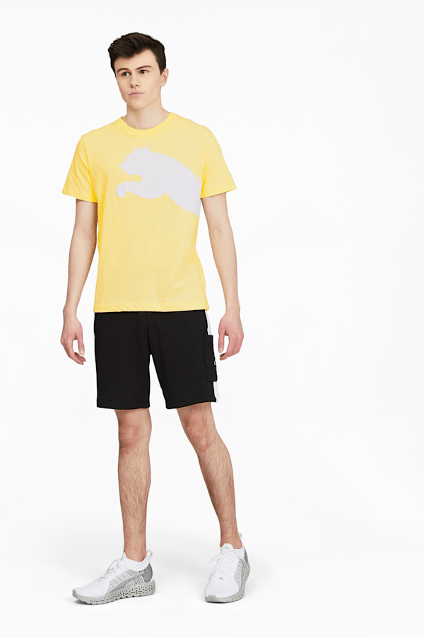 Oversized Logo Men's Tee, Yellow Pear, extralarge