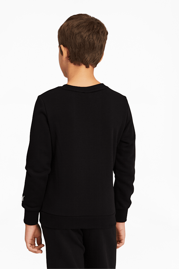 Boys black sales crew neck jumper