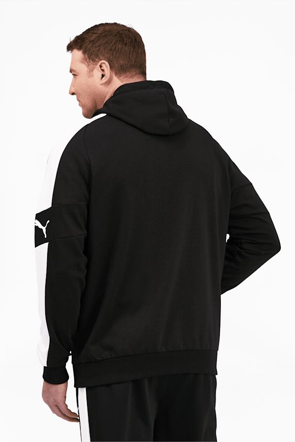 Modern Sports Men's Hoodie BT, Cotton Black-Puma White, extralarge