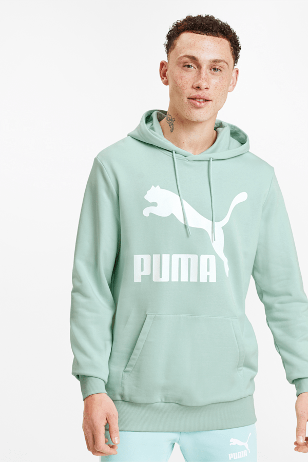 Green puma hoodie mens store