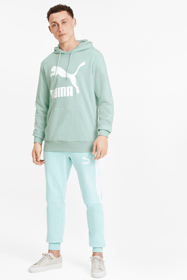 Mens green puma hoodie deals