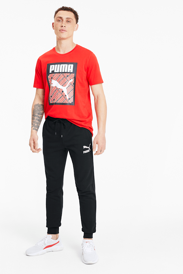 Puma mens cuffed sweatpants clearance