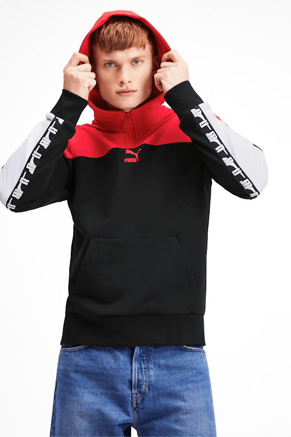 Puma quarter zip hoodie on sale