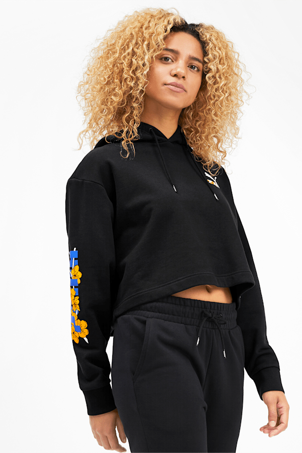 Puma cropped hoodie discount