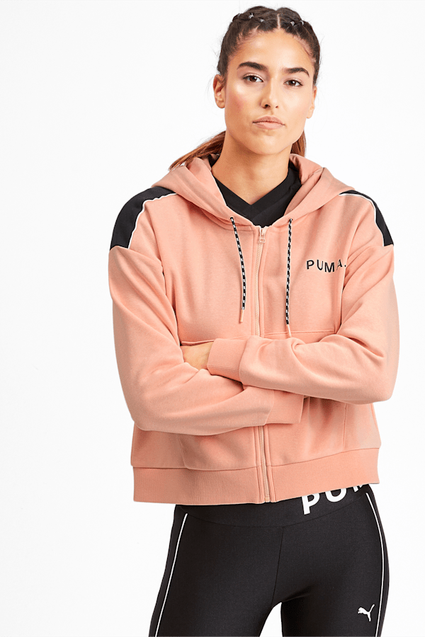 Chase Women s Cropped Full Zip Hoodie PUMA