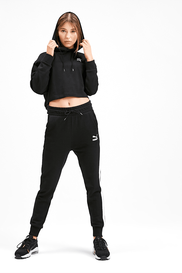 Puma women's outlet cropped hoodie