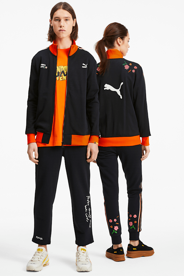 Black and orange puma tracksuit online
