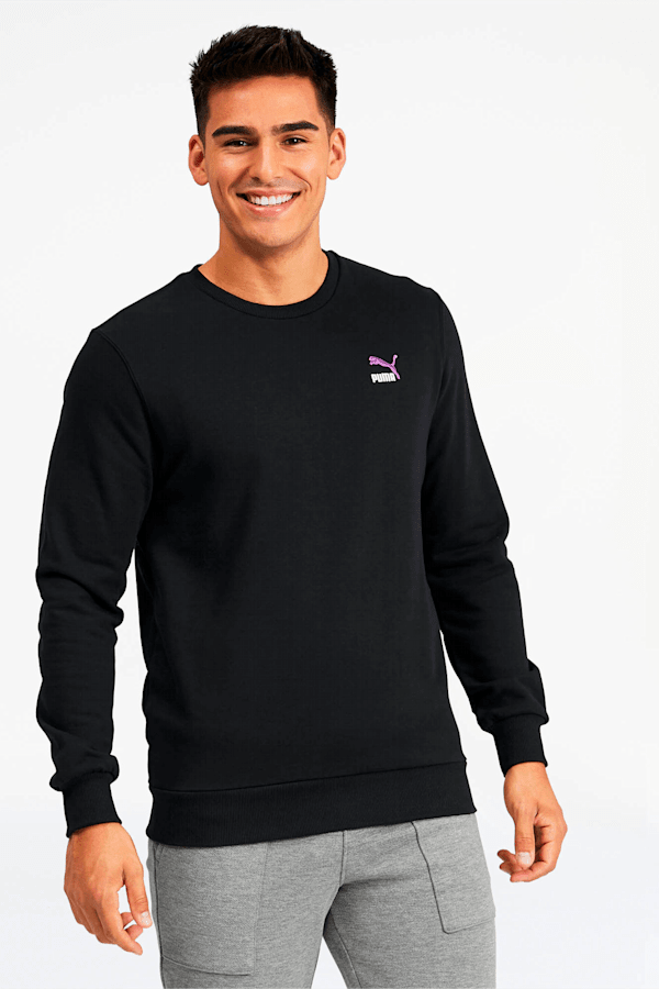 Puma men's crew neck sweatshirt clearance