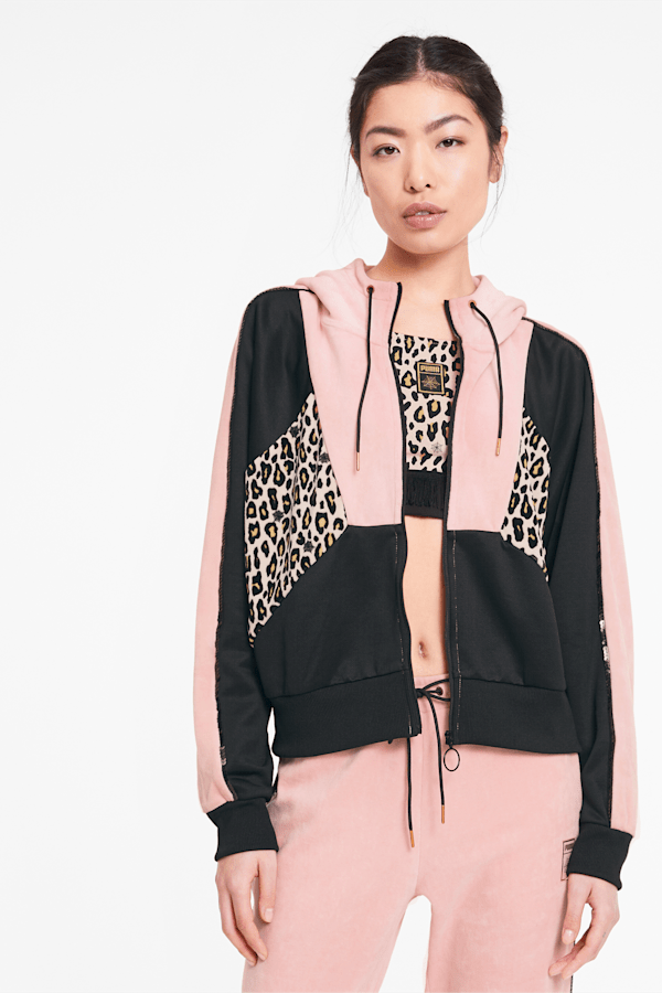 Puma leopard print on sale tracksuit