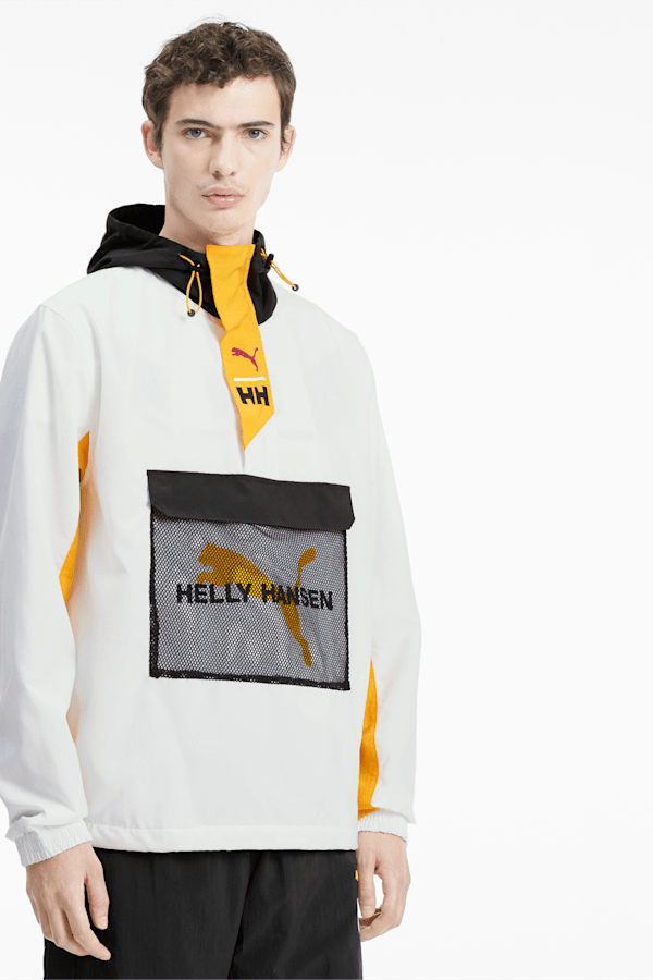 Puma white online windbreaker