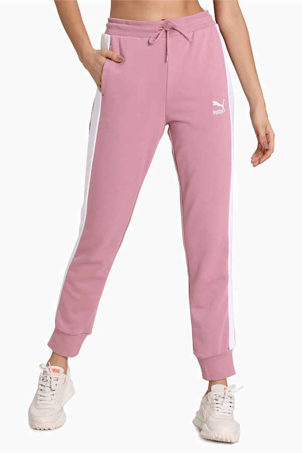 Puma Womens Iconic T7 Woven Track Pants Beetroot Purple Pink Puma Pants