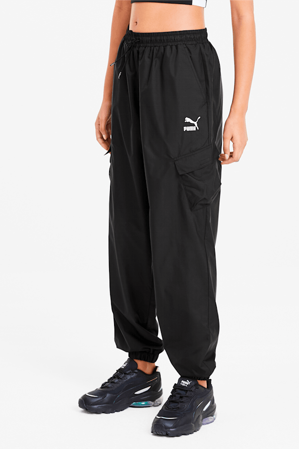  PUMA Classics Woven Pants Puma Black SM : Clothing, Shoes &  Jewelry