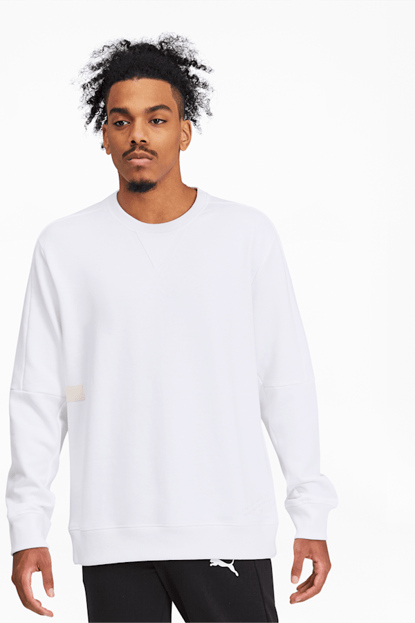 Puma white sweatshirt best sale