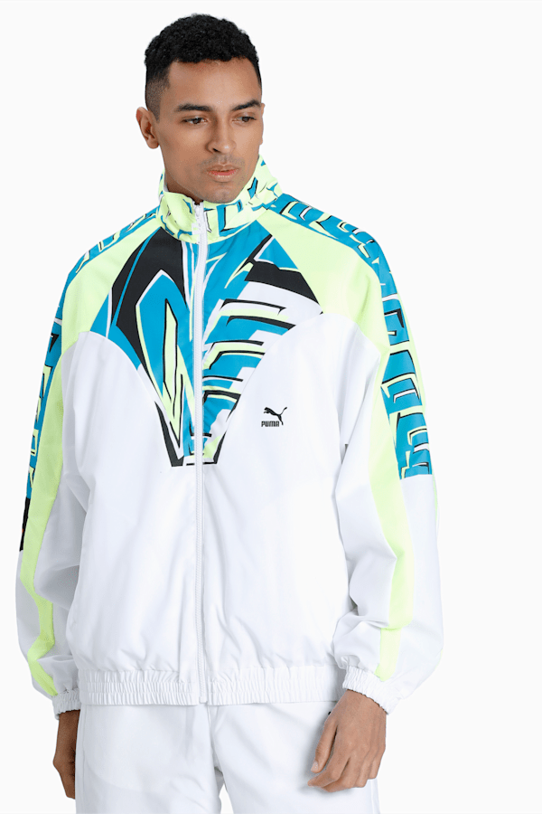 Puma track jacket white cheap