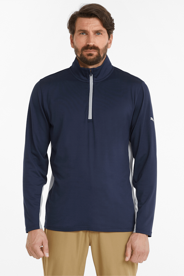 Gamer Quarter-Zip Men's Golf Sweatshirt, Navy Blazer, extralarge