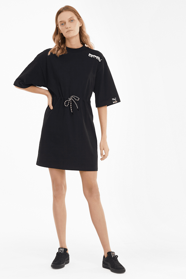 Womens puma t shirt dress cheap