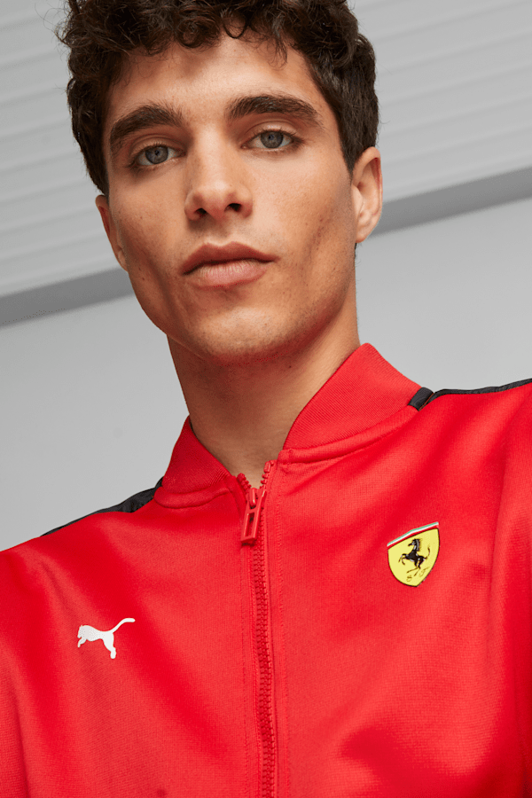 Scuderia Ferrari Race MT7 Men's Track Jacket, Rosso Corsa, extralarge