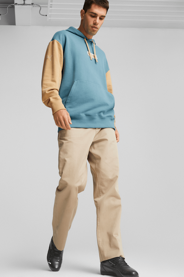 Khaki puma hoodie mens sales