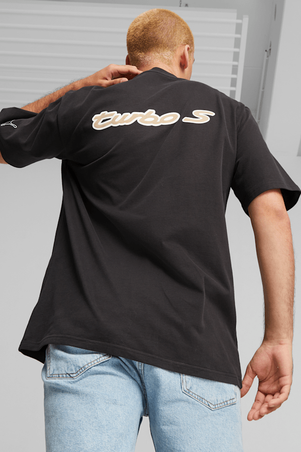 Porsche Legacy Statement Men's Tee, PUMA Black, extralarge