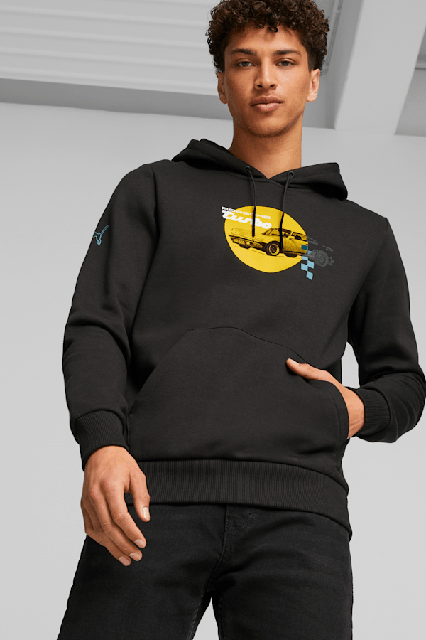 CA, Statement Hoodie - Black, Gym Hoodies Men