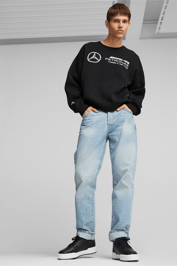 Mercedes-AMG PETRONAS Statement Men's Knitted Motorsport Sweater, PUMA Black, extralarge