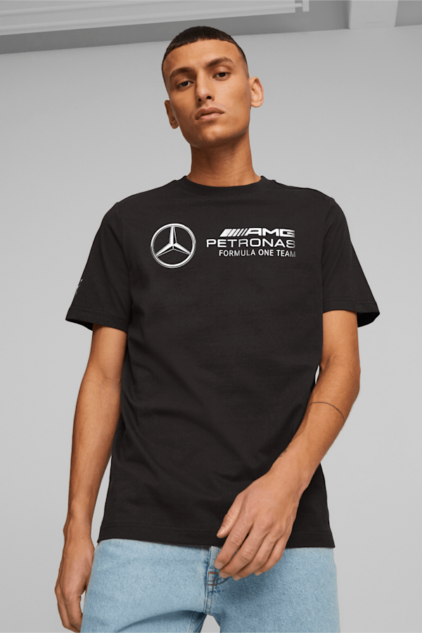 Mercedes-AMG PETRONAS Men's Motorsport Tee, PUMA Black, extralarge-GBR