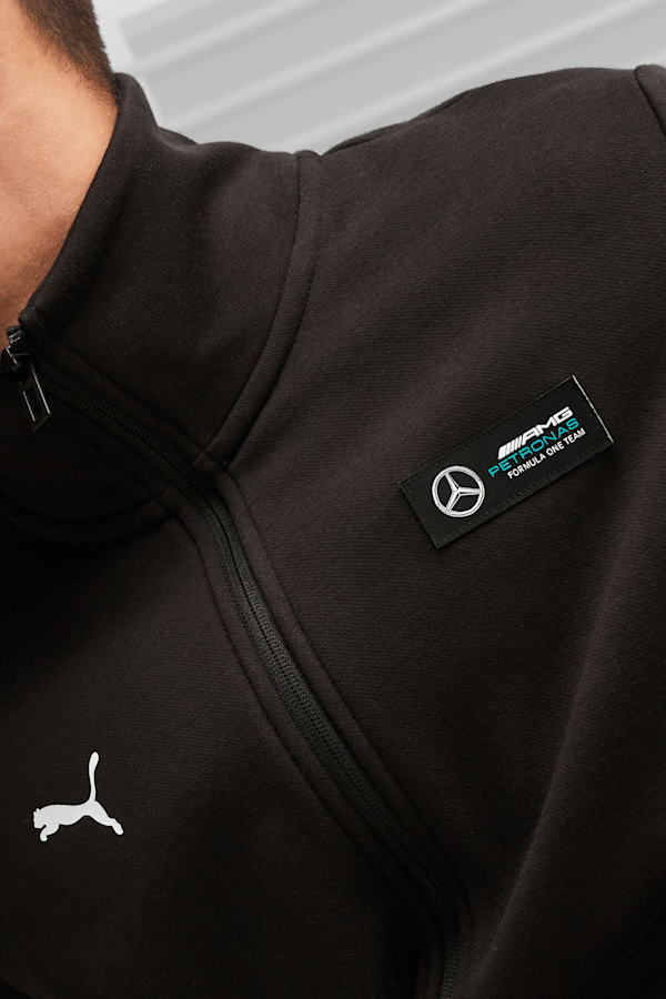 Mercedes-AMG PETRONAS Men's Motorsport Jacket, PUMA Black, extralarge