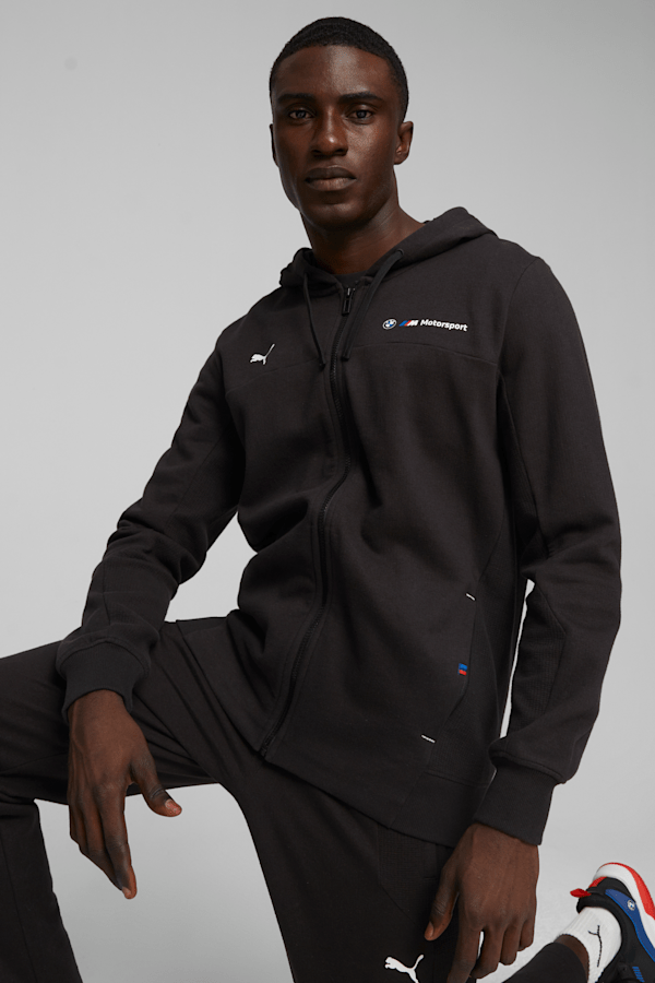 BMW M Motorsport Men's Hooded Sweat Jacket | PUMA