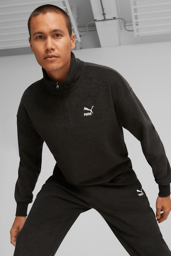 CLASSICS Men s Fleece Quarter Zip PUMA