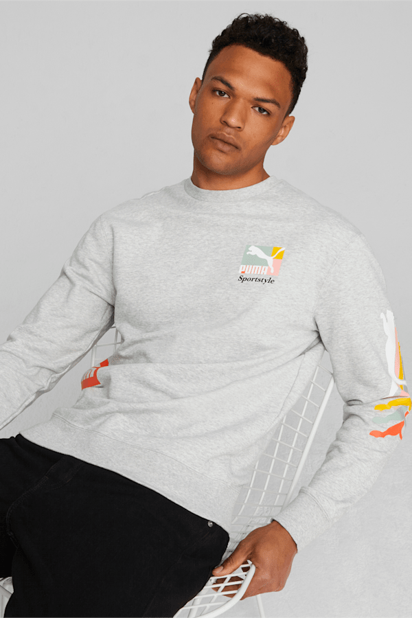 Classics Brand Love Men's Sweatshirt, Light Gray Heather, extralarge