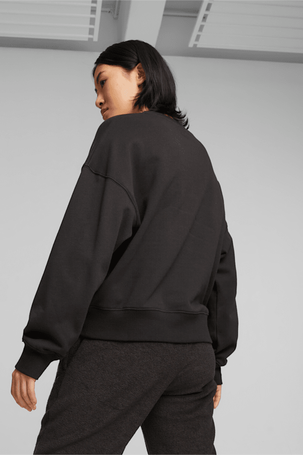 CLASSICS Women's Oversized Sweatshirt, PUMA Black, extralarge