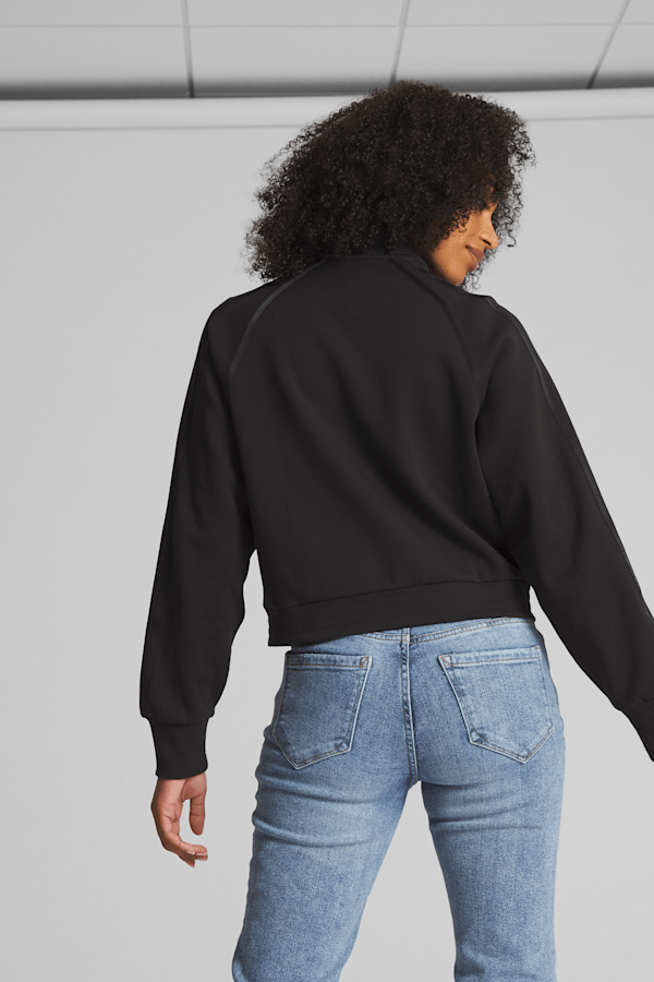 Women's puma off hotsell the shoulder t7 jacket