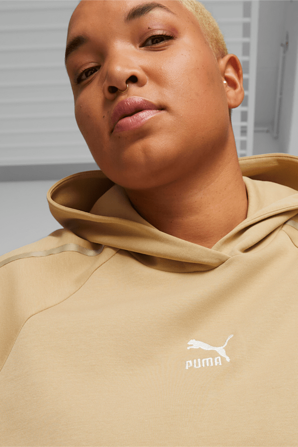PUMA TEAM Women's Half-Zip Sweatshirt, Sand Dune
