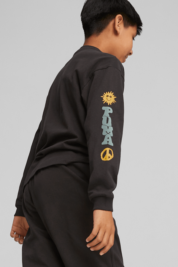 Downtown Graphic Kids Boys Long Sleeve Tee PUMA