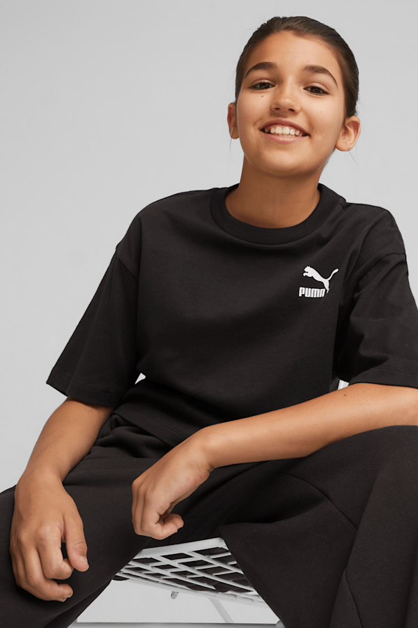 Puma girls' core crop hoodie junior discount