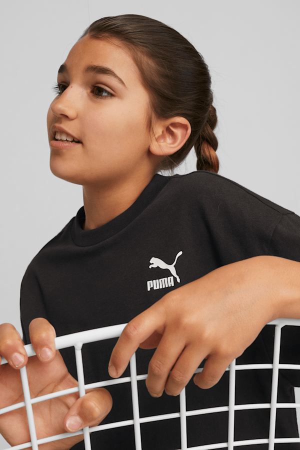 Puma girls' core crop hoodie junior store