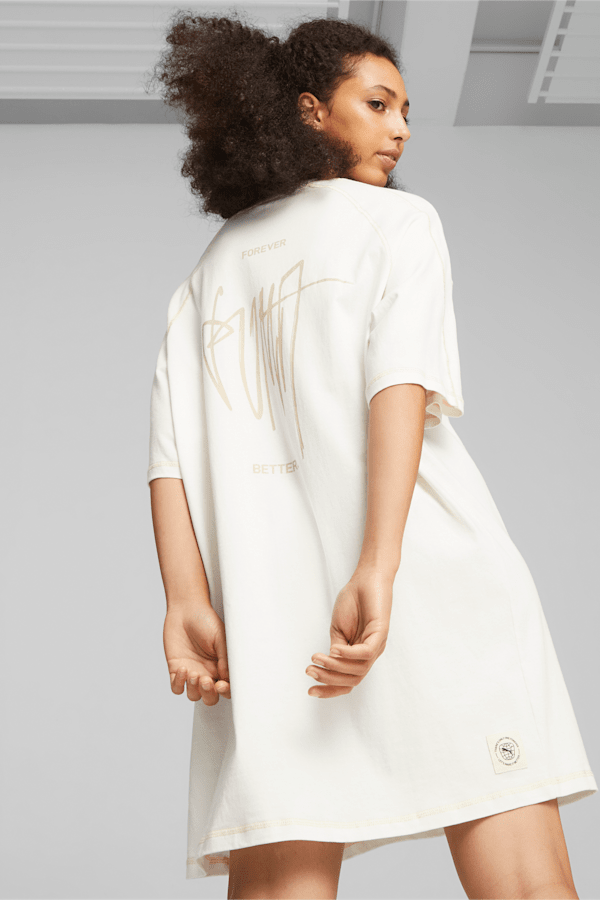 Classics Women's Tee Dress, Warm White, extralarge-GBR