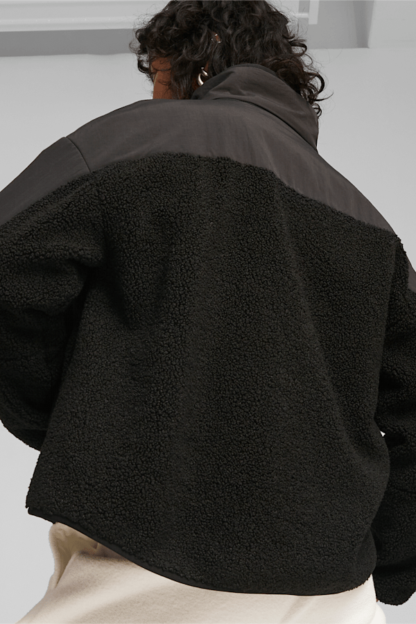 Classics Women's Sherpa Jacket, PUMA Black, extralarge