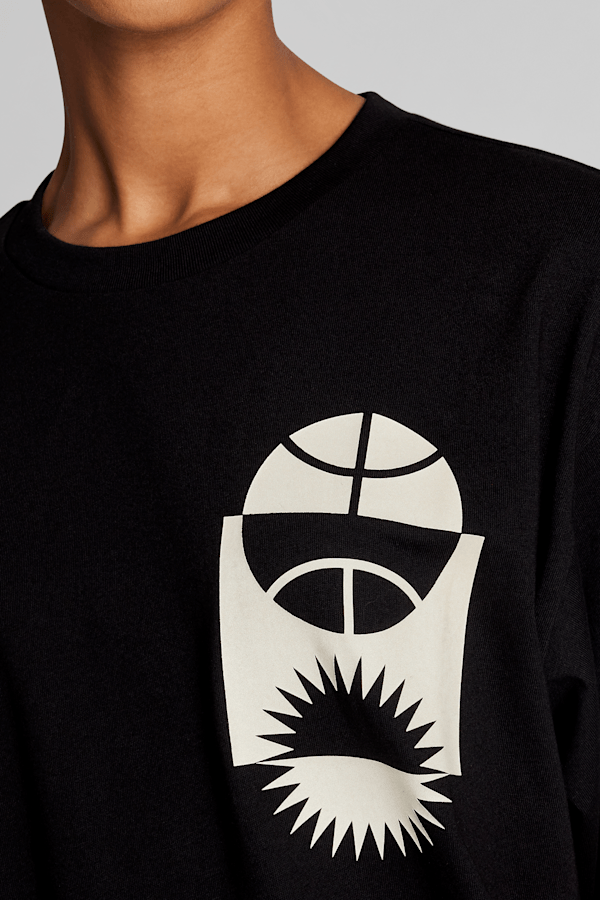 PUMA HOOPS x SKYLAR Culture Women's Tee, PUMA Black, extralarge