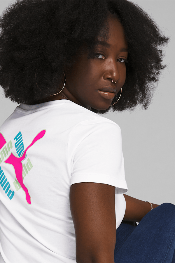 Classics Brighter Days Small Logo Women's Tee, PUMA White, extralarge