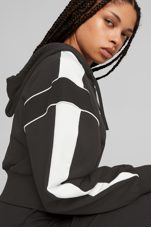 Puma clearance striped sweatshirt
