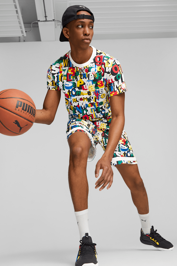 Puma mens basketball shorts top