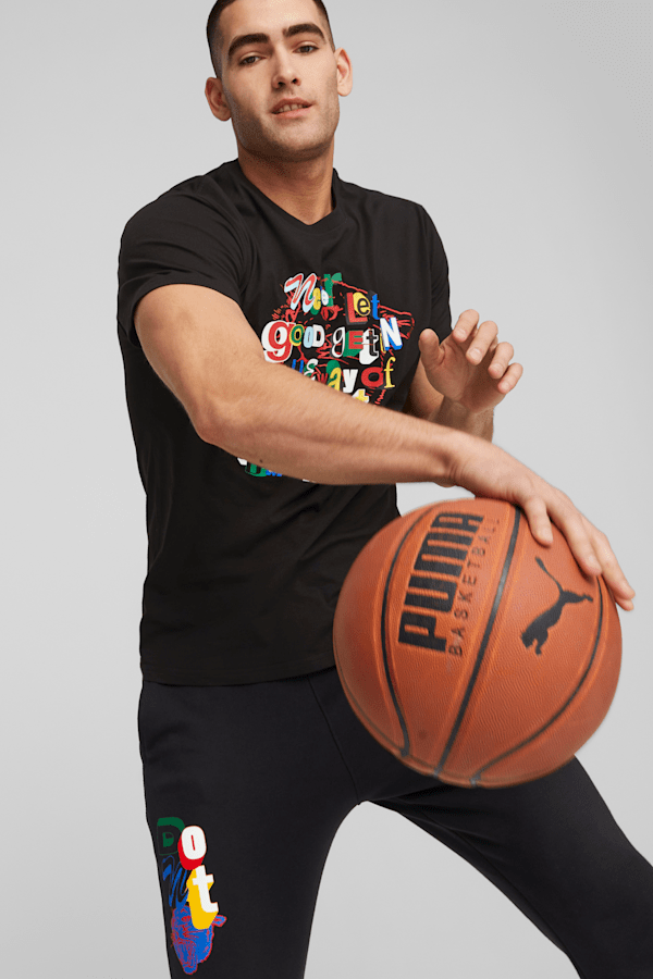 Trash Talk Men's Basketball Tee, PUMA Black, extralarge