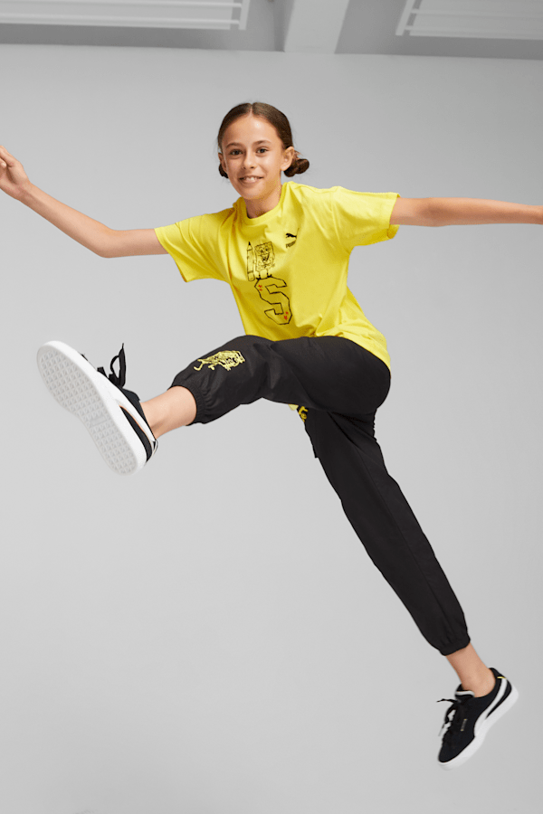PUMA x SPONGEBOB SQUAREPANTS Kids' Graphic Tee, Lemon Meringue, extralarge