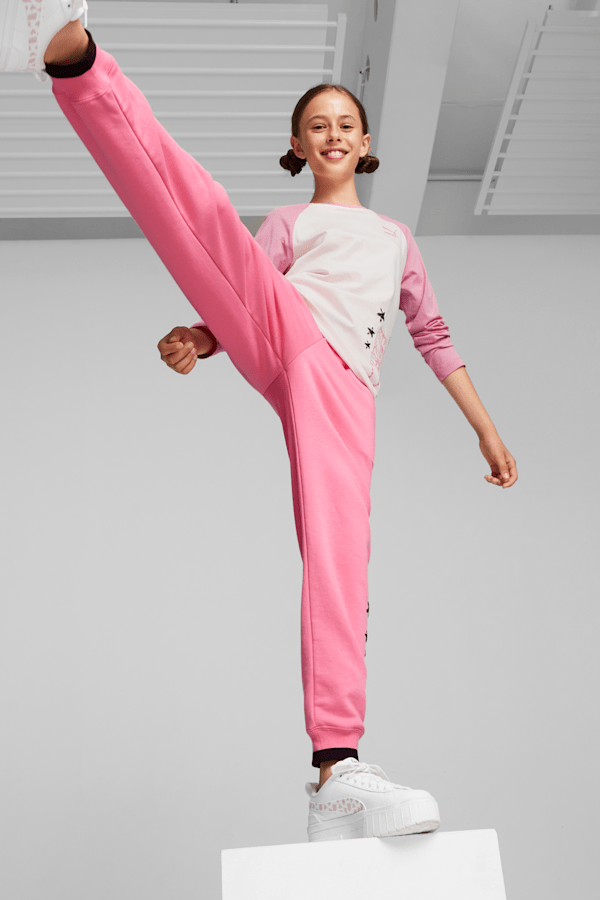 PUMA x SPONGEBOB SQUAREPANTS Kids' Sweatpants, Strawberry Burst, extralarge