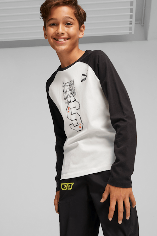 PUMA x SPONGEBOB SQUAREPANTS Kids Long Sleeve Tee PUMA