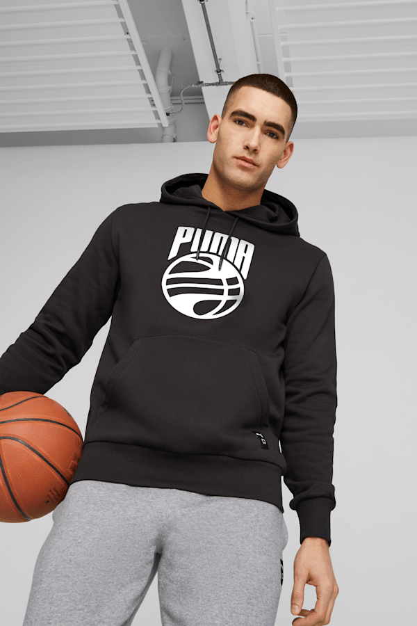 Posterize Men's Basketball Hoodie, PUMA Black, extralarge