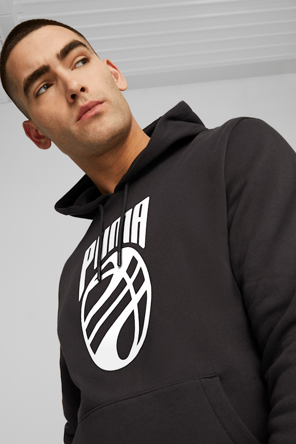 Posterize Men's Basketball Hoodie, PUMA Black, extralarge
