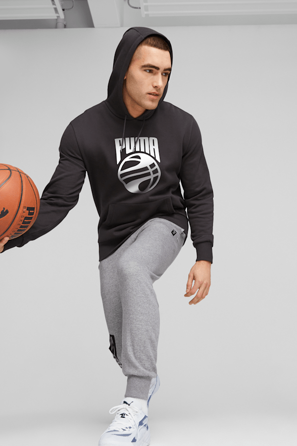 Posterize Men's Basketball Hoodie, PUMA Black, extralarge